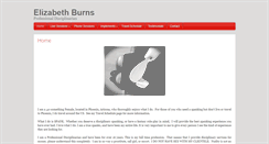 Desktop Screenshot of elizabethburns.com